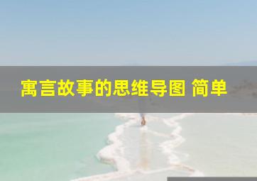 寓言故事的思维导图 简单